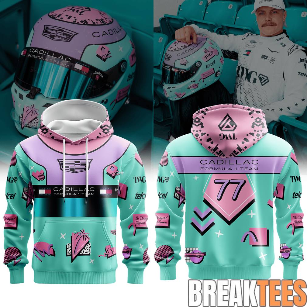 Valtteri Bottas Miami GP 2026 Hoodie Unisex T-shirt, Sweatshirt, Hoodie, Long Sleeve Tee - T-Shirt, Sweatshirt, Hoodie