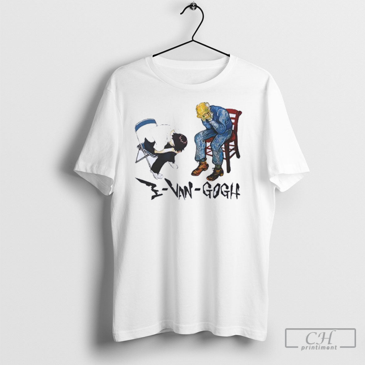 Van Gogh And Ikari Shinji Evangogh Shirt Unisex T-shirt, Sweatshirt, Hoodie, Long Sleeve Tee - T-Shirt, Sweatshirt, Hoodie