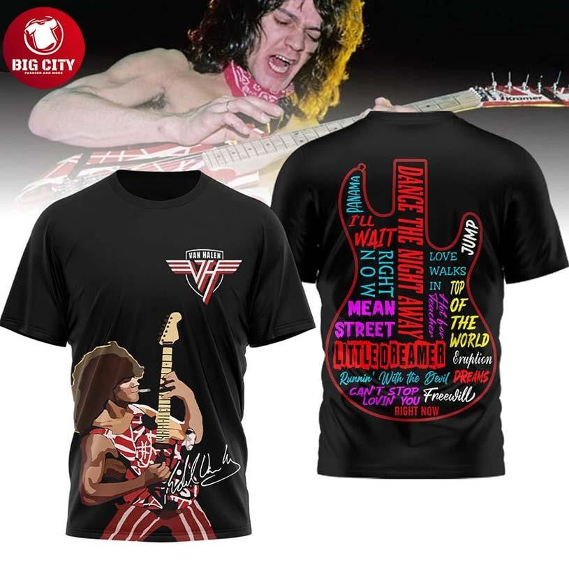 Van Halen Dance The Night Away 2026 Rock Star Two Sided Shirt Unisex T-shirt, Sweatshirt, Hoodie, Long Sleeve Tee - T-Shirt, Sweatshirt, Hoodie