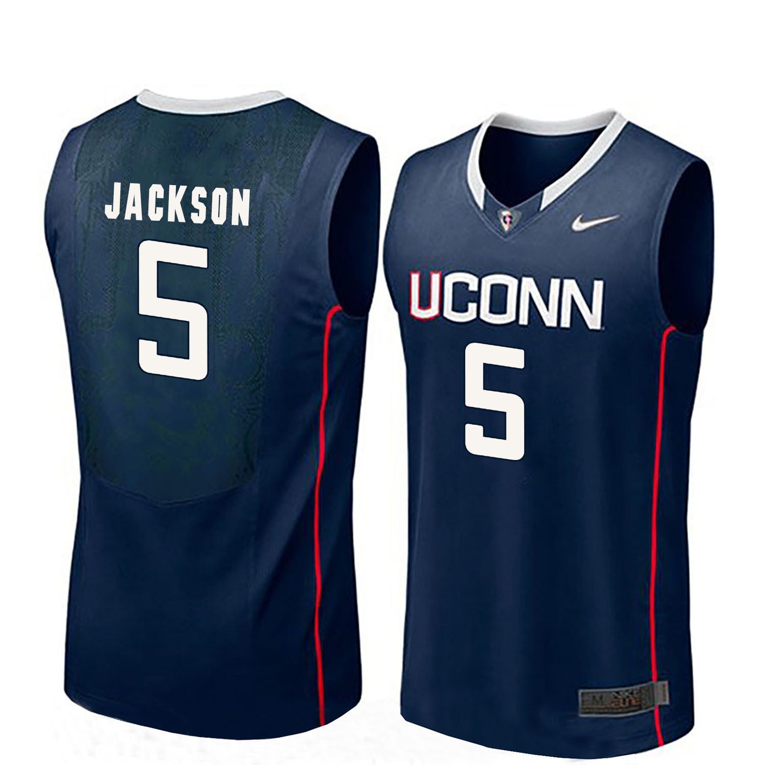 Vance Jackson 5 Men Blue College Football Jersey football jersey product view 1
