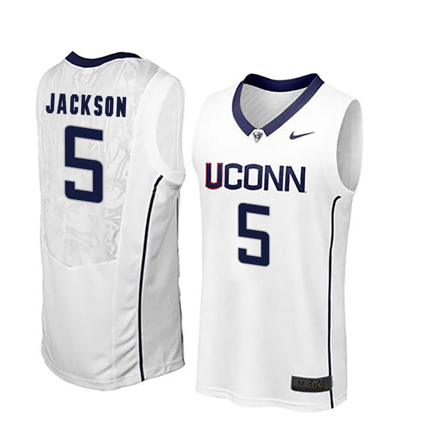 Vance Jackson 5 Men White College Football Jersey football jersey product view 1