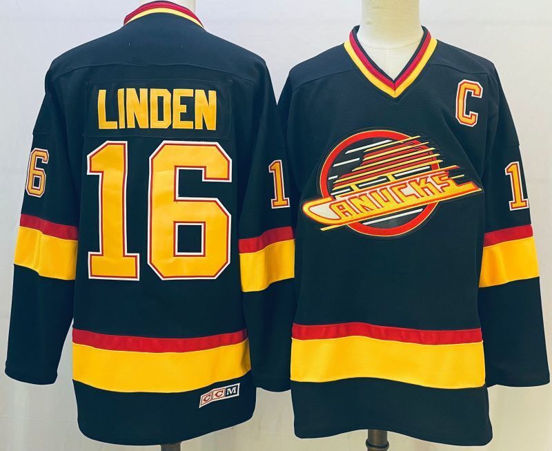 Vancouver Canucks #16 Trevor Linden Hockey Jersey hockey jersey product view 1