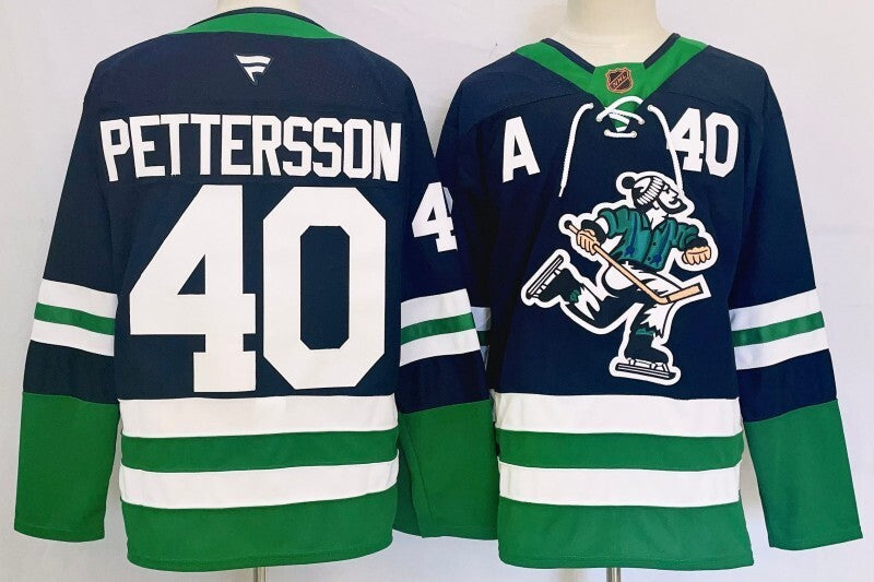 Vancouver Canucks #40 Elias Pettersson Style 4 Hockey Jersey hockey jersey product view 1