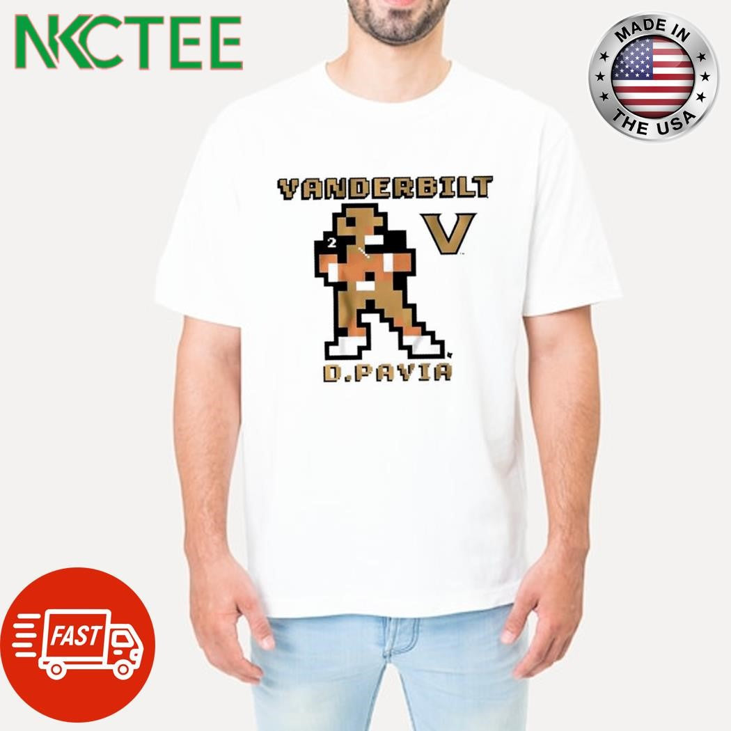 Vanderbilt Football Diego Pavia Retro Baller pixel shirt Unisex T-shirt, Sweatshirt, Hoodie, Long Sleeve Tee - T-Shirt, Sweatshirt, Hoodie