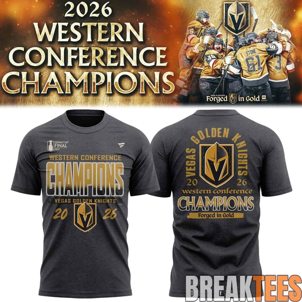 Vegas Golden Knights 2026 NHL Western Conference Champions Shirt Unisex T-shirt, Sweatshirt, Hoodie, Long Sleeve Tee - T-Shirt, Sweatshirt, Hoodie