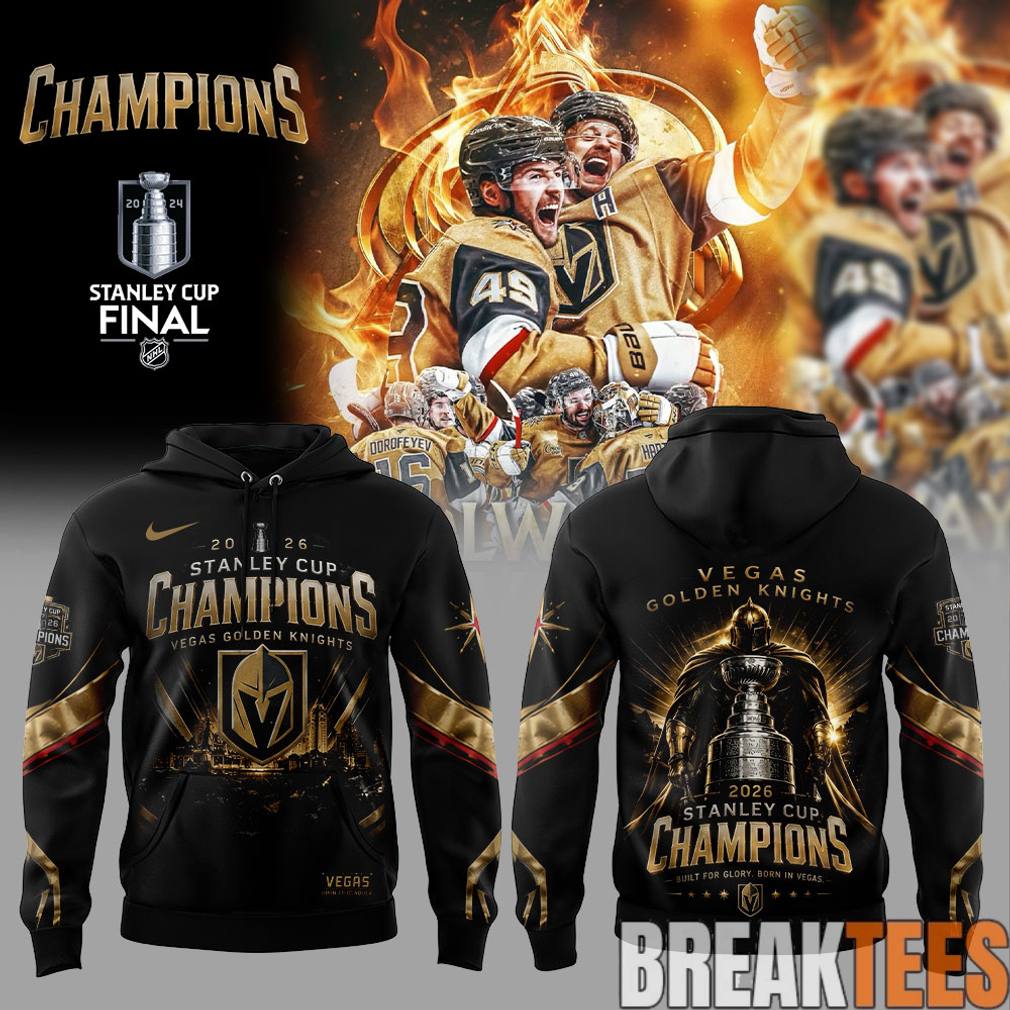 Vegas Golden Knights 2026 Stanley Cup Champions Hoodie Unisex T-shirt, Sweatshirt, Hoodie, Long Sleeve Tee - T-Shirt, Sweatshirt, Hoodie