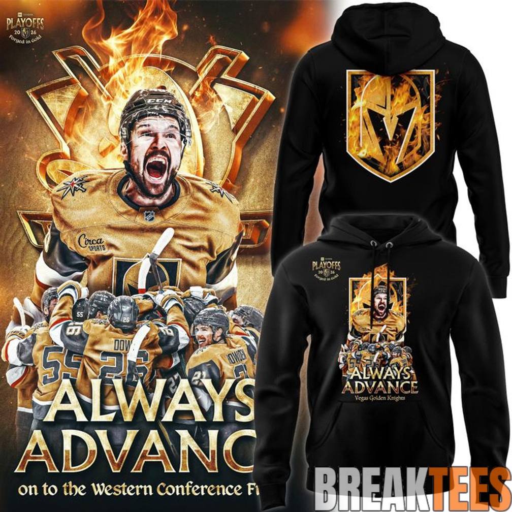 Vegas Golden Knights Forged in Gold Playoffs 2026 Hoodie Unisex T-shirt, Sweatshirt, Hoodie, Long Sleeve Tee - T-Shirt, Sweatshirt, Hoodie