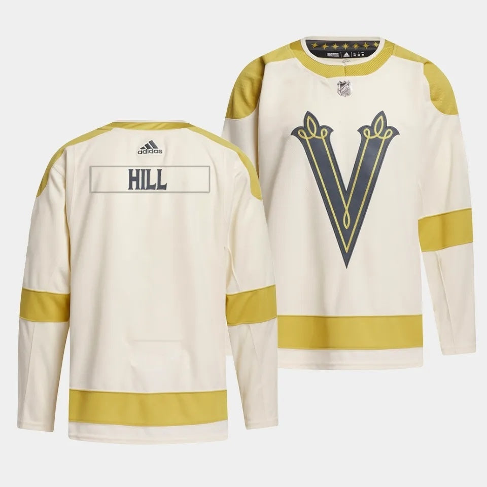 Vegas Golden Knights 2024 NHL Winter Classic Jersey - Cream Style 1 Hockey Jersey hockey jersey product view 1