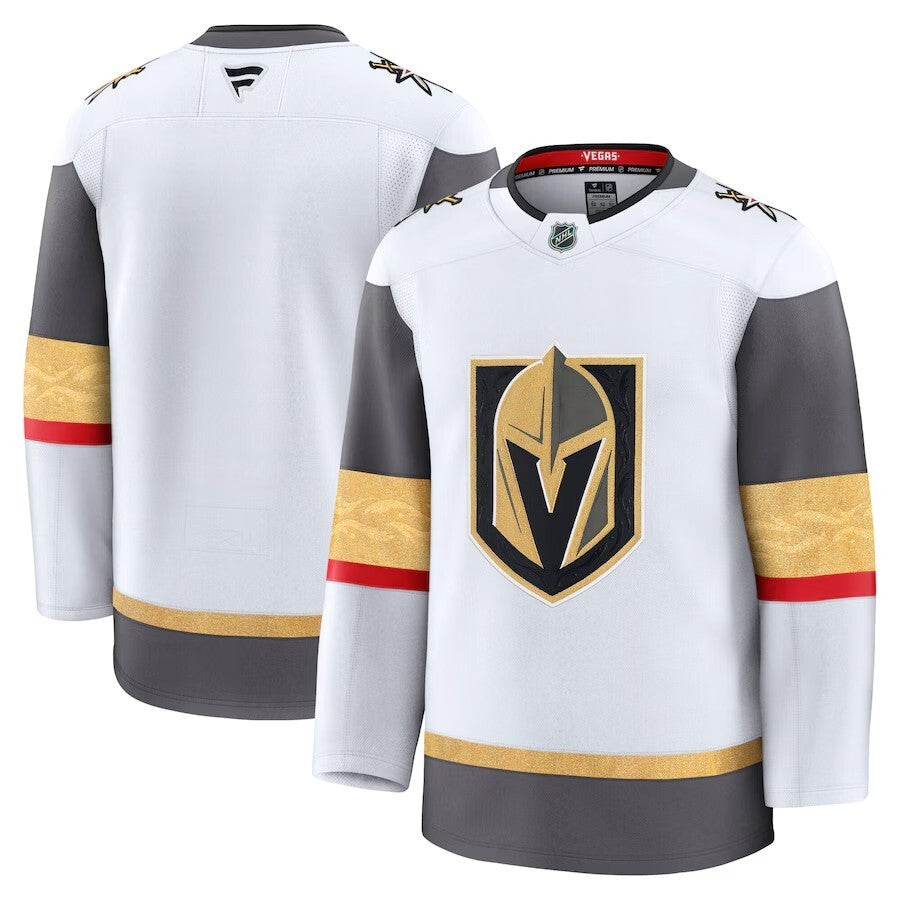 Vegas Golden Knights Fanatics Away Premium Jersey - White Hockey Jersey hockey jersey product view 1
