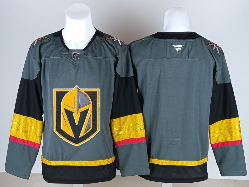 Vegas Golden Knights Golden Knights Gray Blank Hockey Jersey hockey jersey product view 1