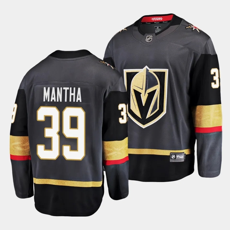 Vegas Golden Knights #39 Anthony Mantha Alternate Black Jersey Hockey Jersey hockey jersey product view 1