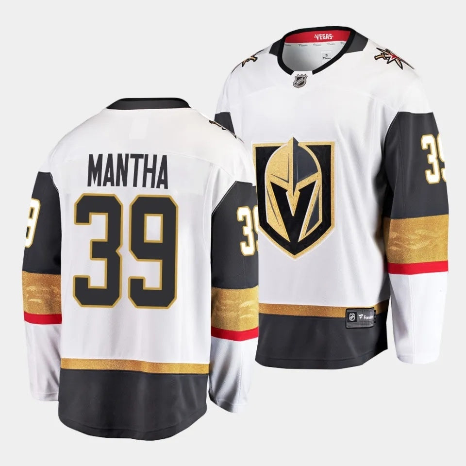Vegas Golden Knights #39 Anthony Mantha Away White Jersey Hockey Jersey hockey jersey product view 1
