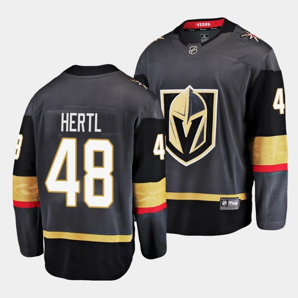 Vegas Golden Knights #48 Tomas Hertl Alternate Black Jersey Hockey Jersey hockey jersey product view 1