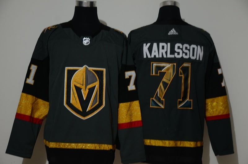 Vegas Golden Knights #71 William Karlsson Team LOGO Edition Hockey Jersey hockey jersey product view 1