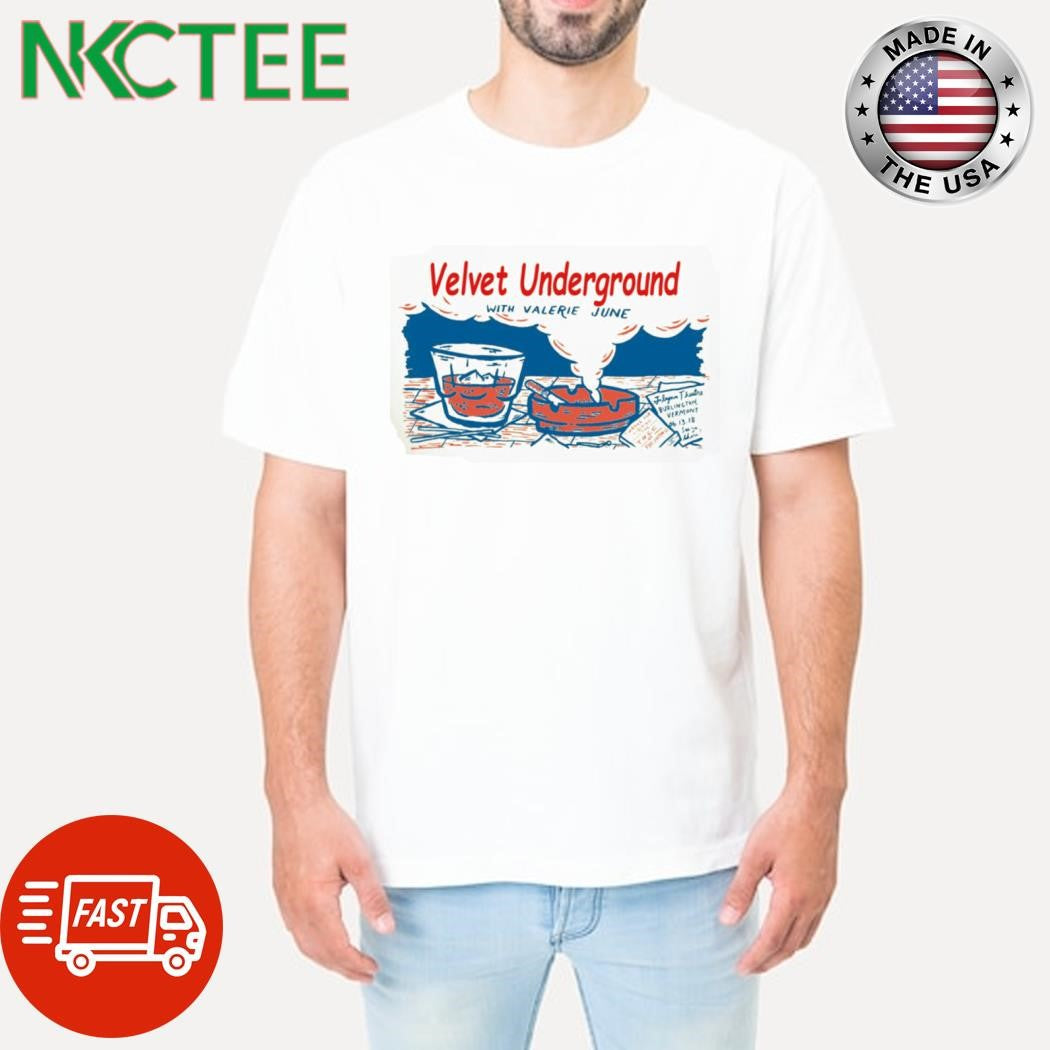 Velvet underground with valerie june shirt Unisex T-shirt, Sweatshirt, Hoodie, Long Sleeve Tee - T-Shirt, Sweatshirt, Hoodie
