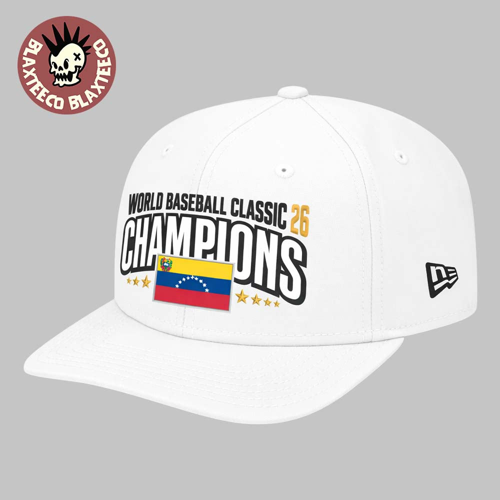 Venezuela Baseball New Era White 2026 World Baseball Classic Champions Locker Room Adjustable Hat Cap Snapback - T-Shirt, Sweatshirt, Hoodie