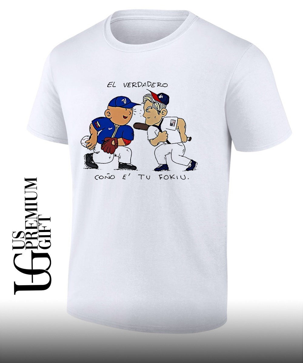 Venezuela Vs Usa Baseball El Verdadero cartoon shirt Unisex T-shirt, Sweatshirt, Hoodie, Long Sleeve Tee - T-Shirt, Sweatshirt, Hoodie