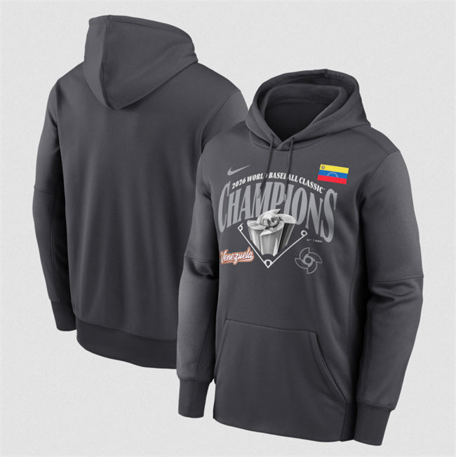 Venezuela Baseball Charcoal 2026 World Baseball Classic Champions Locker Room2 Baseball Jersey baseball jersey product view 1