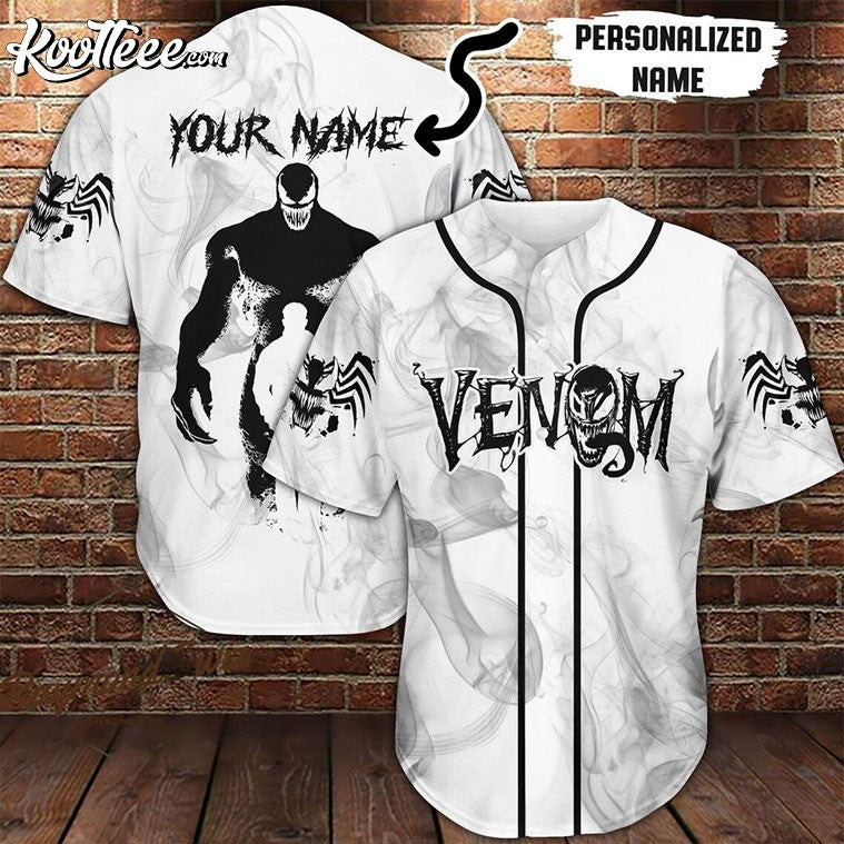 Venom Halloween Horror Custom Baseball Jersey baseball jersey product view 1