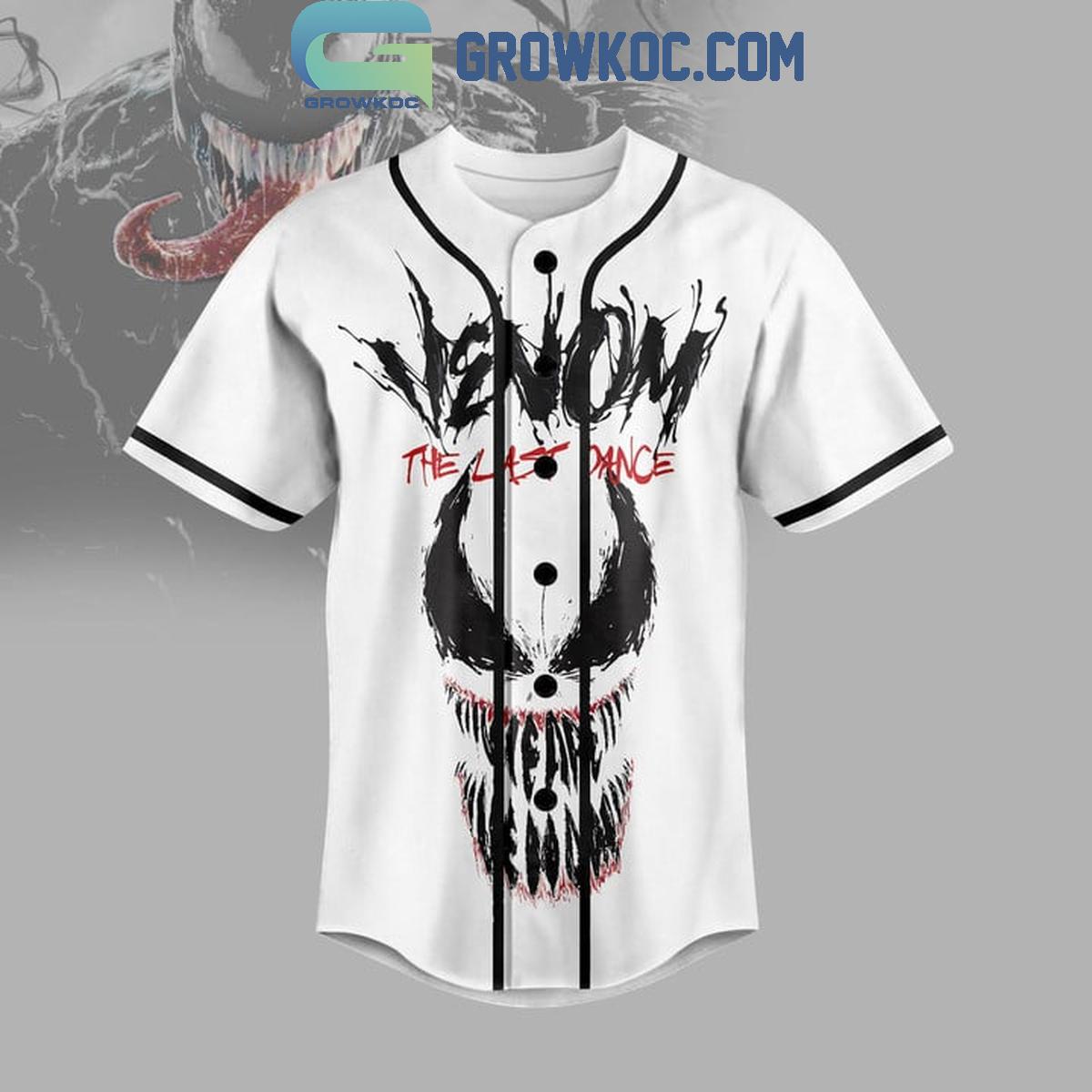 Venom The Last Dance We Are Venom Personalized Baseball Jersey baseball jersey product view 2