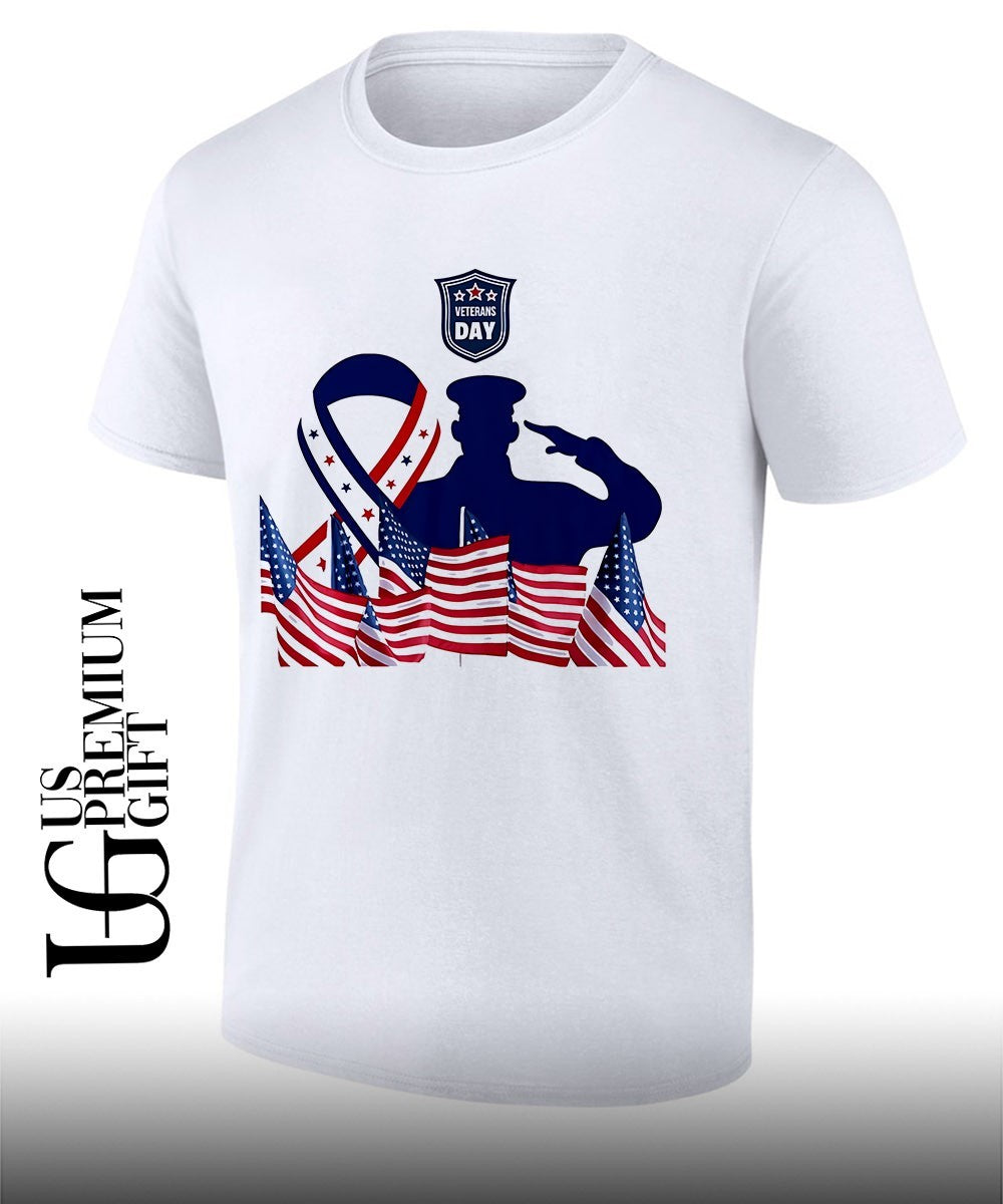 Veterans Day honor banner USA flag shirt Unisex T-shirt, Sweatshirt, Hoodie, Long Sleeve Tee - T-Shirt, Sweatshirt, Hoodie