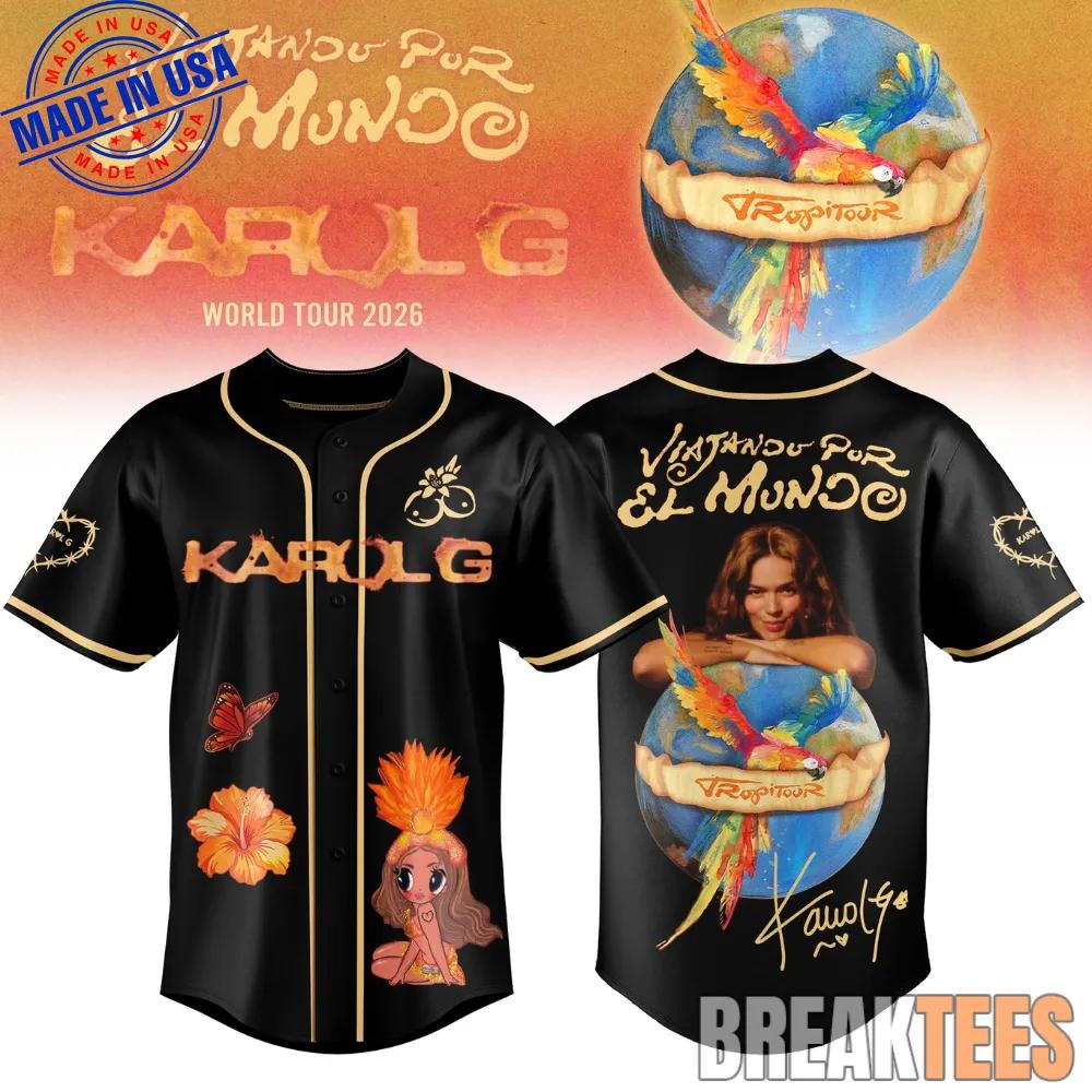 Viajando Por El Mundo Tropitour 2026 Limited Edition Black Jersey sports jersey product view 1