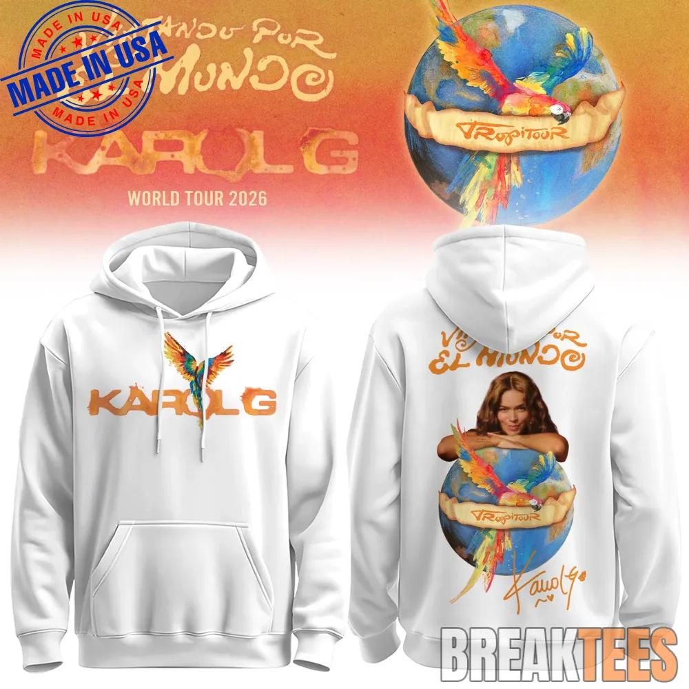 Viajando Por El Mundo Tropitour 2026 Limited Edition Hoodie Unisex T-shirt, Sweatshirt, Hoodie, Long Sleeve Tee - T-Shirt, Sweatshirt, Hoodie