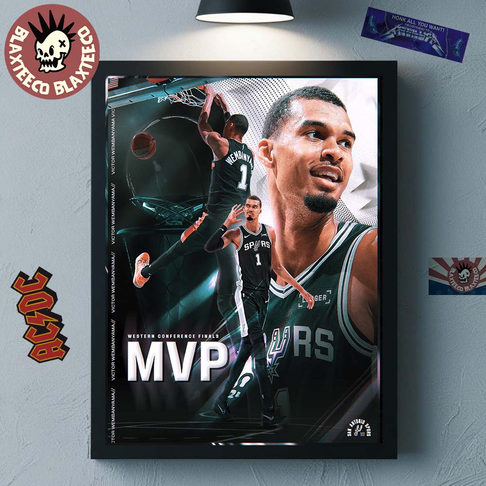 Victor Wembanyama San Antonio Spurs 2026 NBA Western Conference Finals MVP Home Decor Poster Canvas - T-Shirt, Sweatshirt, Hoodie