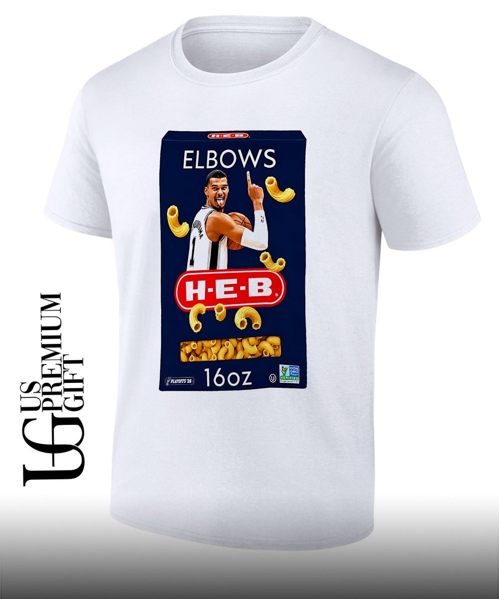 Victor Wembanyama Wemby Elbows Heb San Antonio Spurs basketball 2026 shirt Unisex T-shirt, Sweatshirt, Hoodie, Long Sleeve Tee - T-Shirt, Sweatshirt, Hoodie
