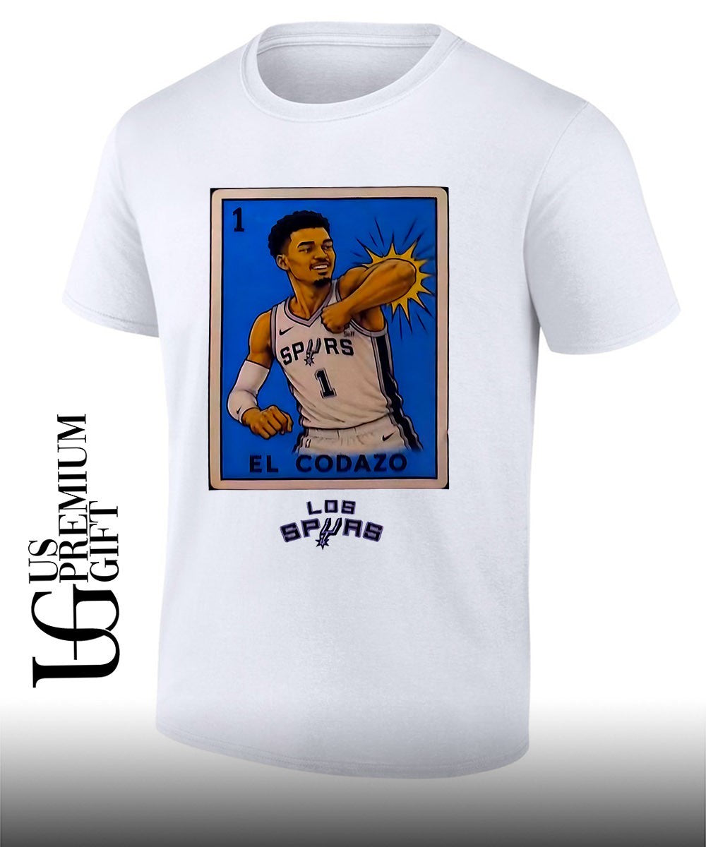 Victor Wembanyama elbowing El Codazo San Antonio Spurs NBA 2026 shirt Unisex T-shirt, Sweatshirt, Hoodie, Long Sleeve Tee - T-Shirt, Sweatshirt, Hoodie