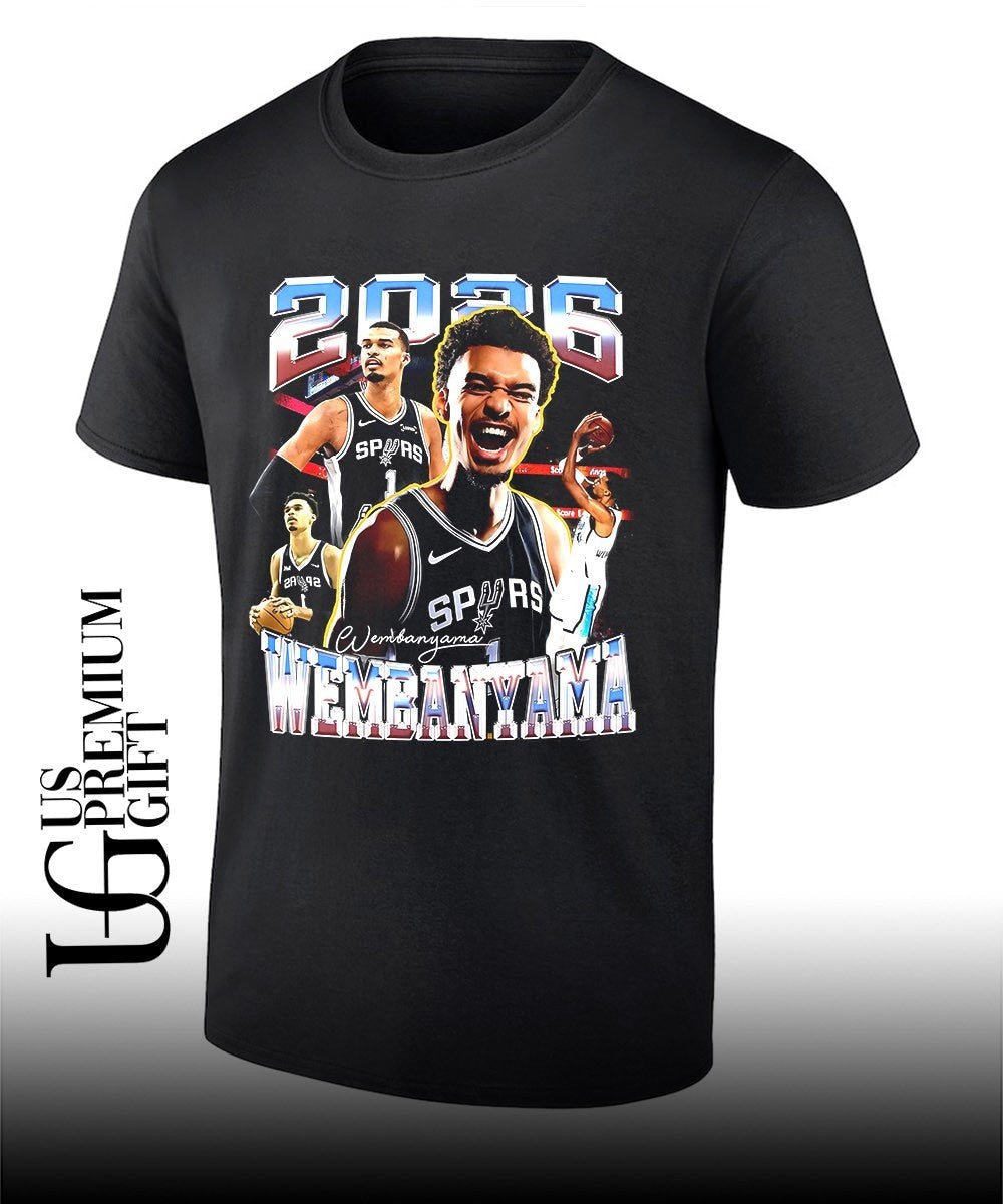Victor Wembanyama player San Antonio Spurs NBA 2026 signature shirt Unisex T-shirt, Sweatshirt, Hoodie, Long Sleeve Tee - T-Shirt, Sweatshirt, Hoodie