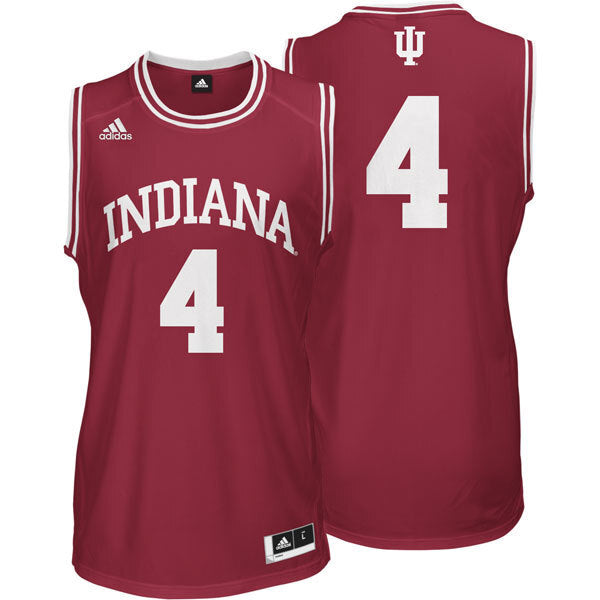 Victor Oladipo #4 Red With Big 10 Logo 1 College Football Jersey football jersey product view 1