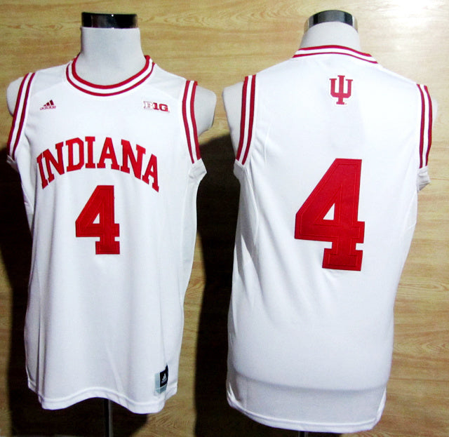 Victor Oladipo #4 White College Football Jersey football jersey product view 1