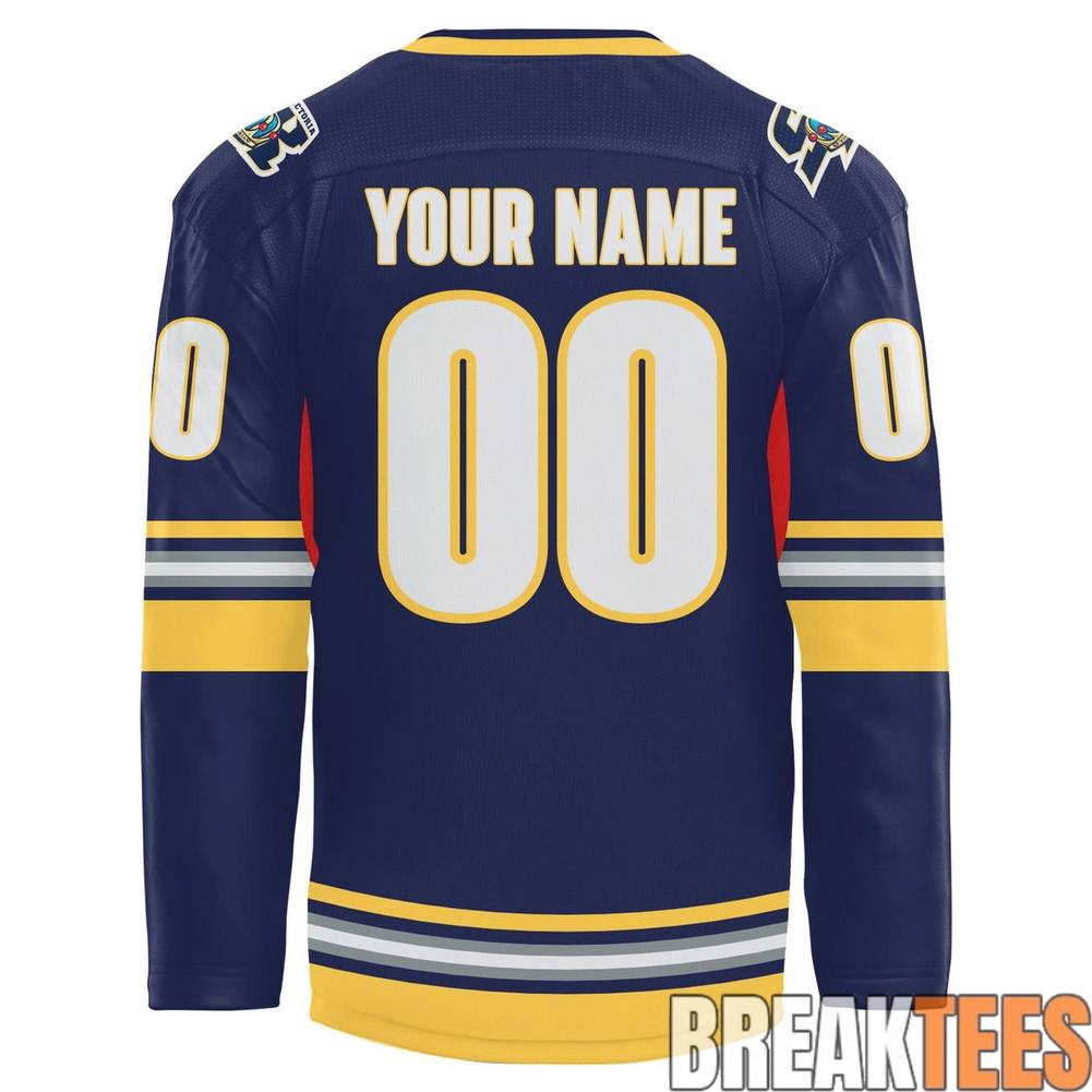 Victoria Royals Salmon Kings Replica Custom Hockey Jersey hockey jersey product view 3