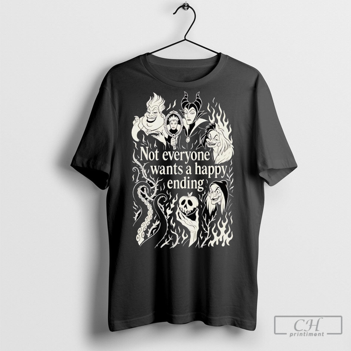 Villain Era Not Everyone Wants A Happy Ending Shirt Unisex T-shirt, Sweatshirt, Hoodie, Long Sleeve Tee - T-Shirt, Sweatshirt, Hoodie