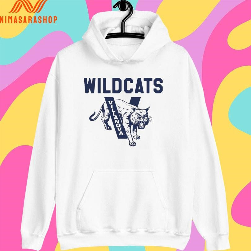 Villanova Wildcats Basketball Retro Mascot - Adult & Kids T-Shirts, Sweatshirts & Hoodies apparel design preview 2