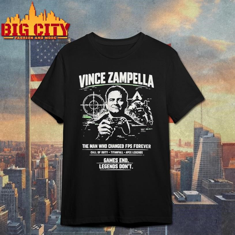 Vince Zampella The Man Who Changed Fps Forever Shirt Unisex T-shirt, Sweatshirt, Hoodie, Long Sleeve Tee - T-Shirt, Sweatshirt, Hoodie