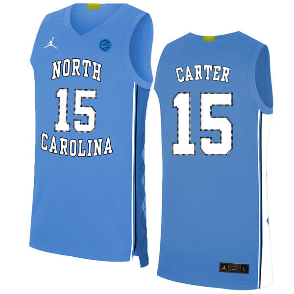 Vince Carter 15 Blue College Football Jersey football jersey product view 1