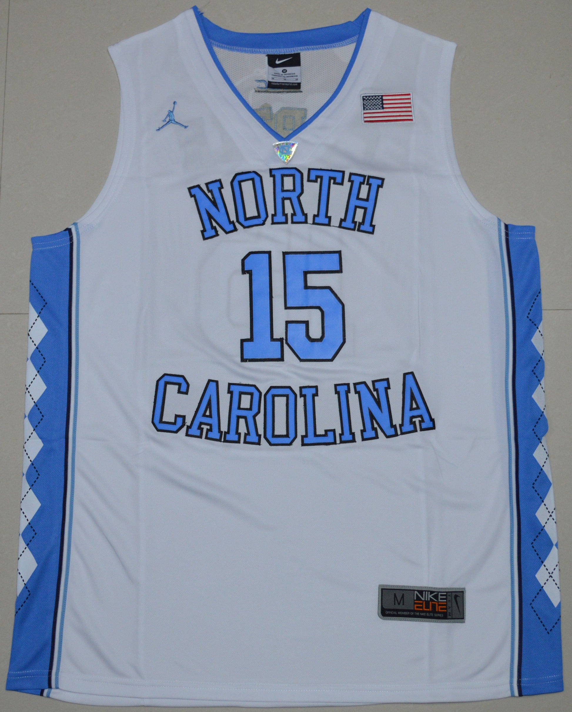 Vince Carter 15 White1 College Football Jersey football jersey product view 1