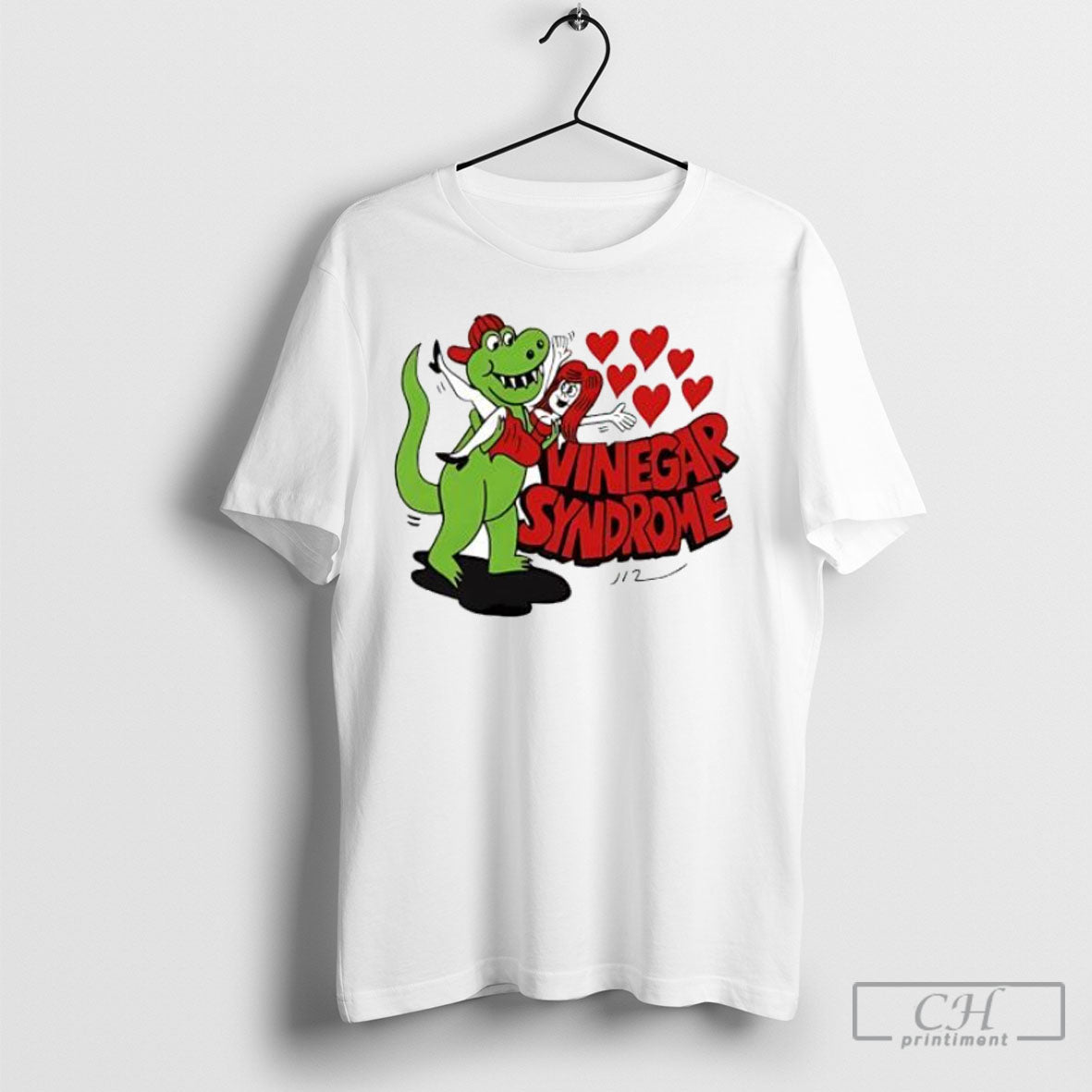 Vinegar Syndrome Dinosaur Holding Woman Shirt Tee Unisex T-shirt, Sweatshirt, Hoodie, Long Sleeve Tee - T-Shirt, Sweatshirt, Hoodie
