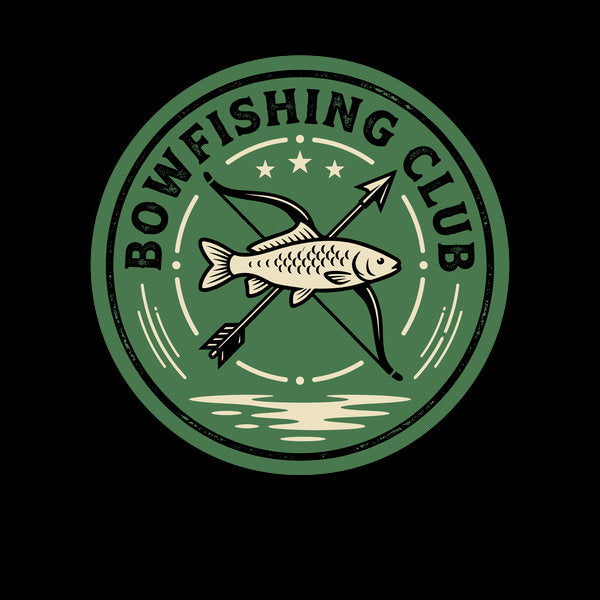 Vintage Bowfishing Club Emblem Unisex T-shirt, Sweatshirt, Hoodie, Long Sleeve Tee - T-Shirt, Sweatshirt, Hoodie