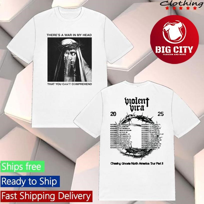 Violent Vira Fall 2025 Tour Two Sided Shirt Unisex T-shirt, Sweatshirt, Hoodie, Long Sleeve Tee - T-Shirt, Sweatshirt, Hoodie