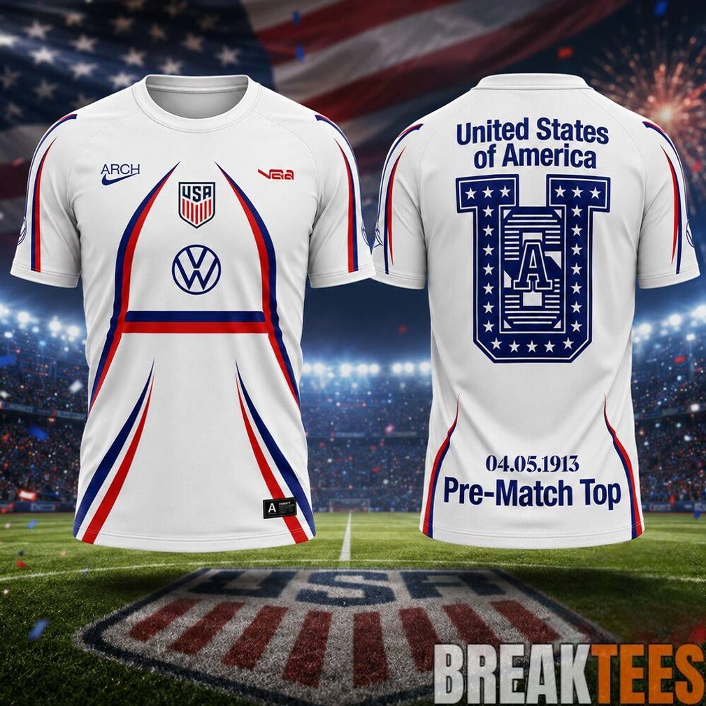 Virgil Abloh Team USA Pre Match Kit Jersey Shirt Unisex T-shirt, Sweatshirt, Hoodie, Long Sleeve Tee - T-Shirt, Sweatshirt, Hoodie