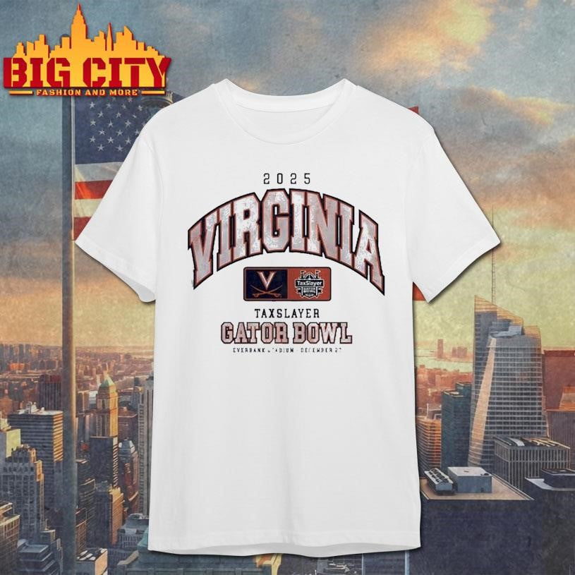 Virginia Cavaliers 2025 Taxslayer Gator Bowl Shirt Unisex T-shirt, Sweatshirt, Hoodie, Long Sleeve Tee - T-Shirt, Sweatshirt, Hoodie