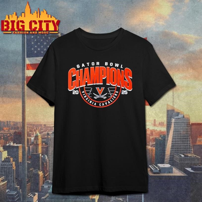Virginia Cavaliers Gator Bowl Champions 2025 shirt Unisex T-shirt, Sweatshirt, Hoodie, Long Sleeve Tee - T-Shirt, Sweatshirt, Hoodie