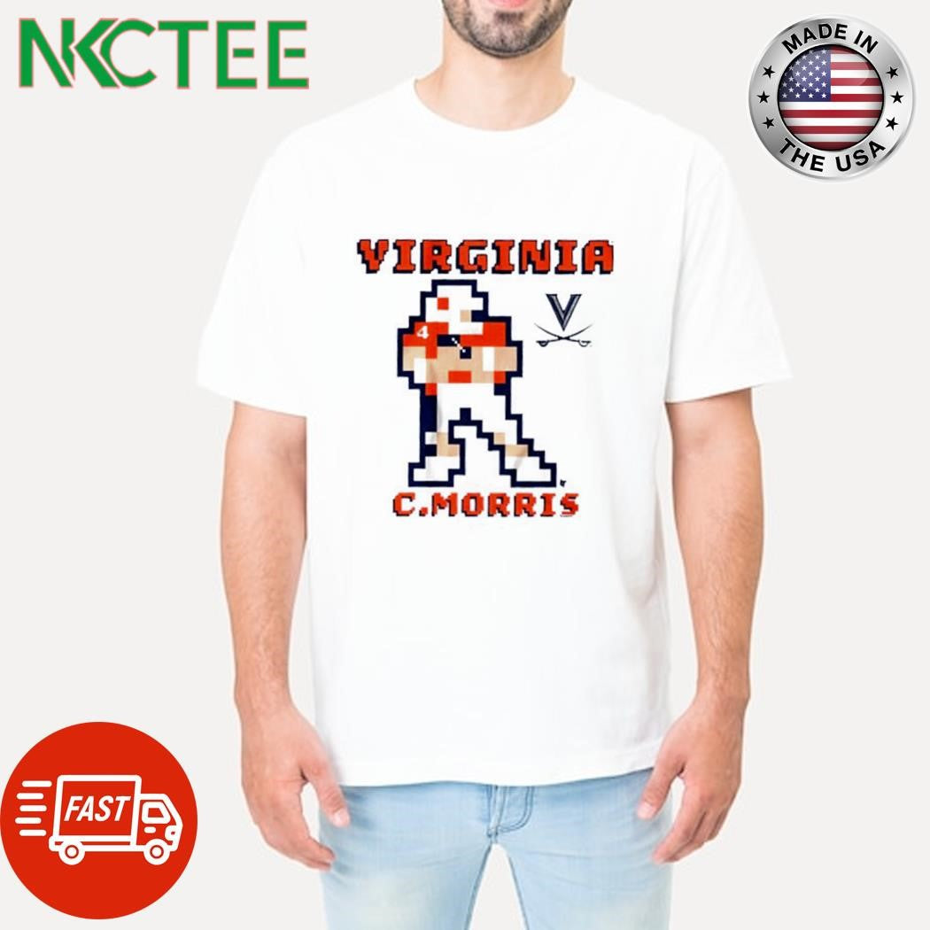 Virginia Football Chandler Morris Retro Baller pixel shirt Unisex T-shirt, Sweatshirt, Hoodie, Long Sleeve Tee - T-Shirt, Sweatshirt, Hoodie