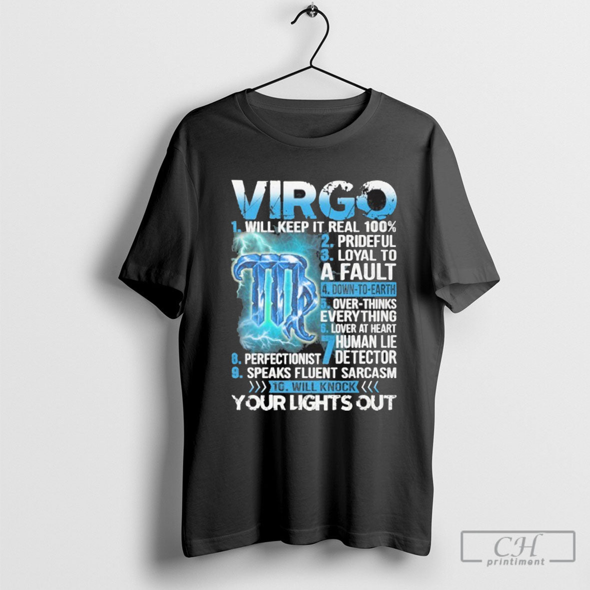 Virgo Will Keep It Real 100 Your Lights Out T Shirt Unisex T-shirt, Sweatshirt, Hoodie, Long Sleeve Tee - T-Shirt, Sweatshirt, Hoodie