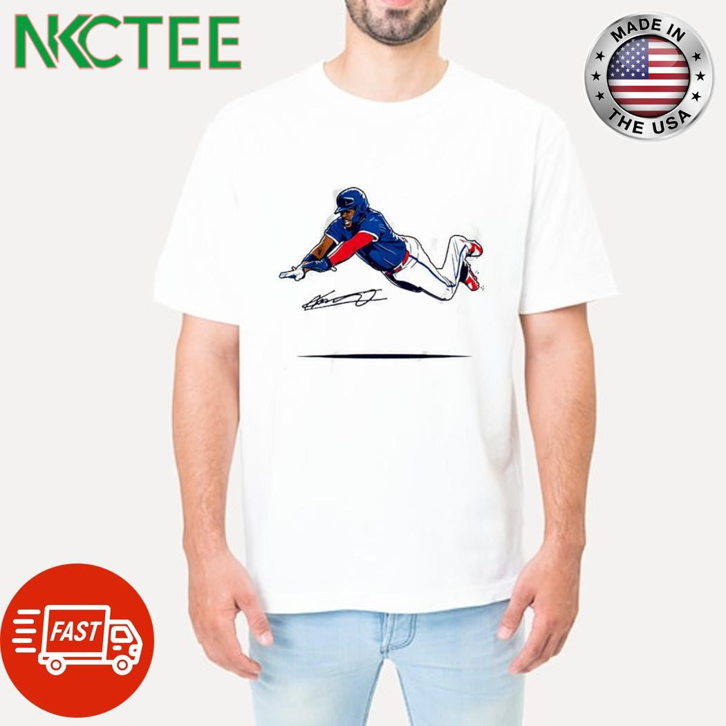Vladimir Guerrero Jr Super Vlad Flying Slide Toronto Blue Jays MLB signature fly shirt Unisex T-shirt, Sweatshirt, Hoodie, Long Sleeve Tee - T-Shirt, Sweatshirt, Hoodie
