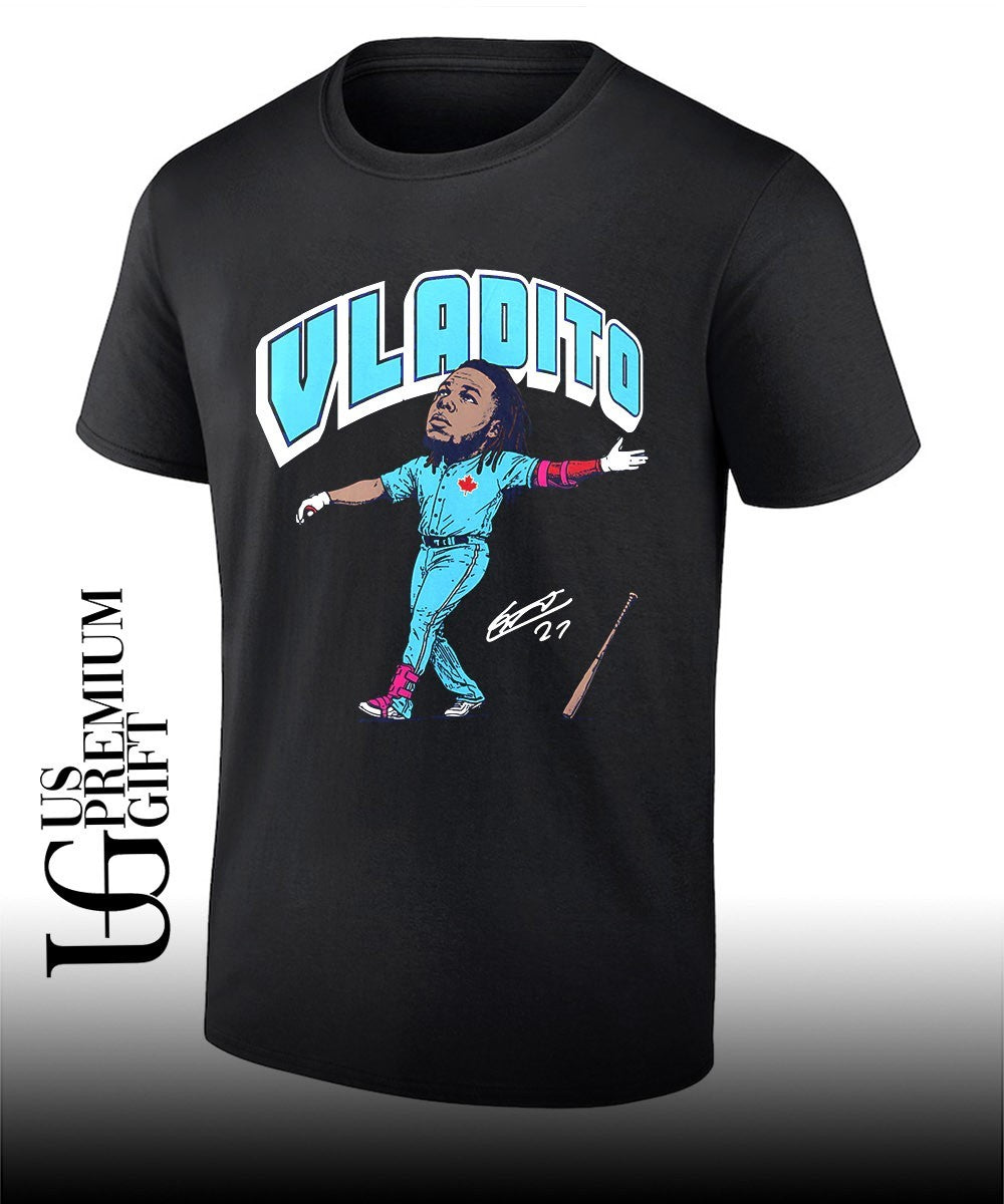 Vladito Vladimir Guerrero Jr. Toronto Blue Jays baseball caricature signature shirt Unisex T-shirt, Sweatshirt, Hoodie, Long Sleeve Tee - T-Shirt, Sweatshirt, Hoodie