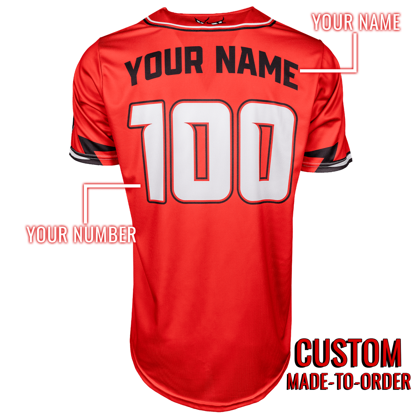 Volts Voltorb PokéLeague Lifestyle Baseball Jersey *CUSTOM* baseball jersey product view 2
